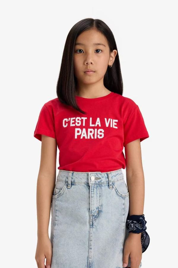 Resim Defacto Kız Çocuk  T-shirt E5894A8/RD282