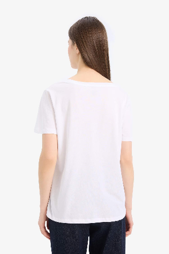 Resim Defacto Kadın Kısa Kol T-shirt W9578AZWT34