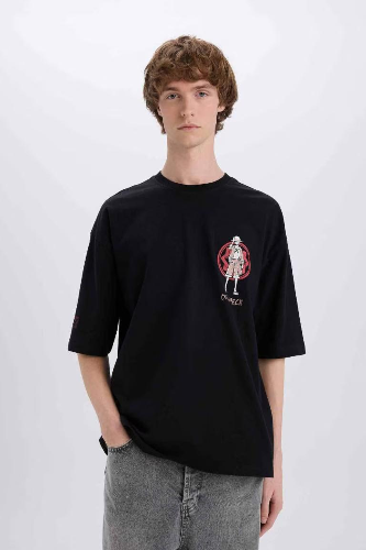 Resim Defacto Erkek  T-shirt B5528AX/BK81