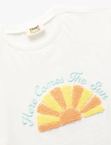 Resim Koton Kız Çocuk Kısa Kol T-shirt 5SKG10075AK
