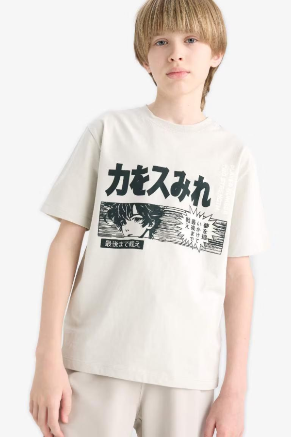 Resim Defacto Erkek Çocuk Kısa Kol T-shirt E0188A8/GR477