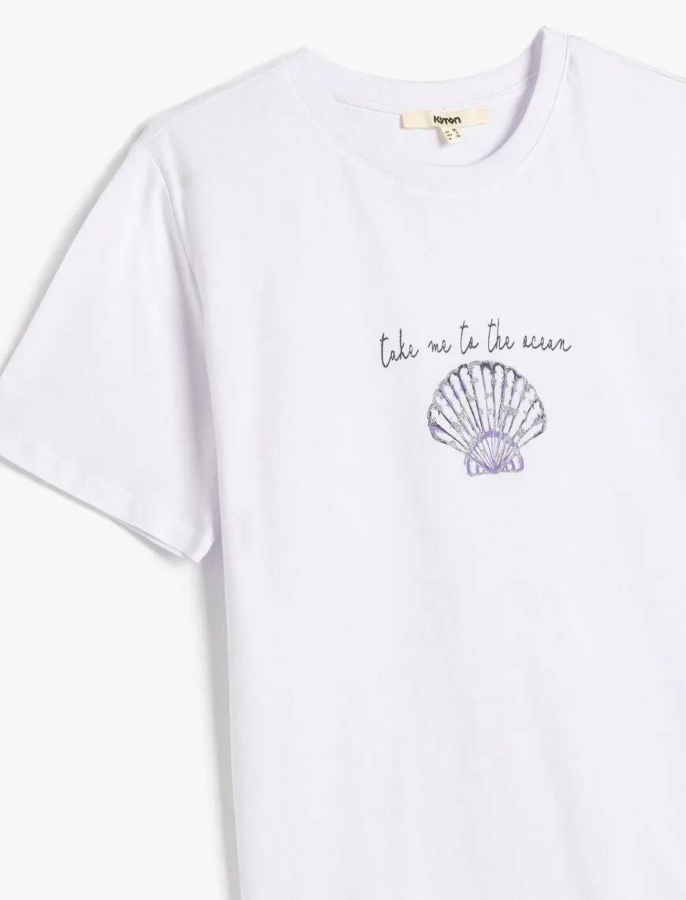 Resim Koton Kadın T-shirt 5SAK50127EK