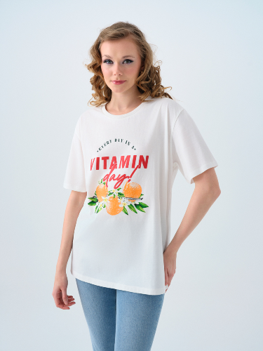 Resim Loft Kadın Oversize T-Shirt Lf2039481