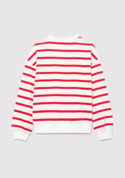 Resim Mavi Logo Baskılı Kız Çocuk Sweat M7S10038-82054