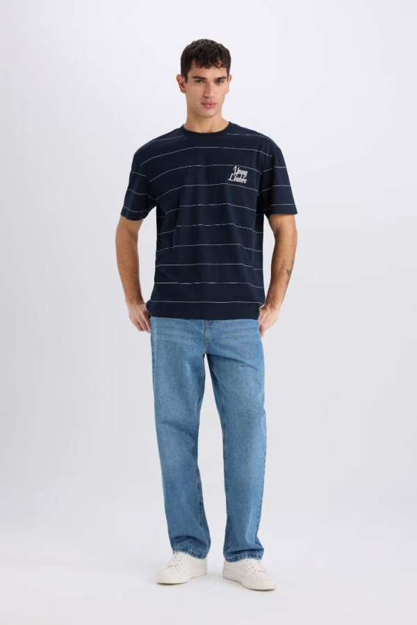 Resim Defacto Erkek  T-shirt E0592AXNV253