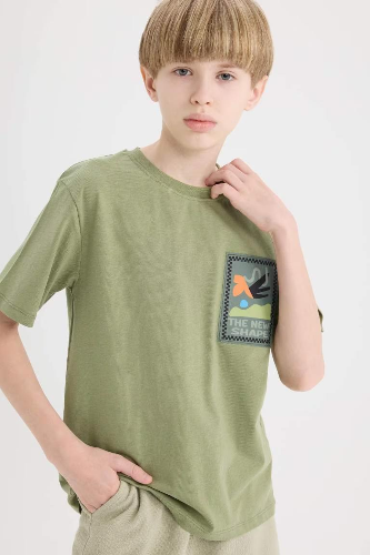 Resim Defacto Erkek Çocuk Kısa Kol T-shirt E0966A8KH461