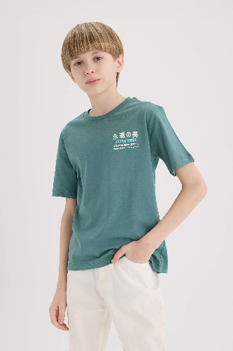 Resim Defacto Erkek Çocuk Kısa Kol T-shirt E5084A8GN1258