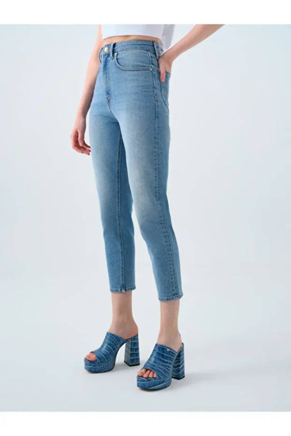 Resim Loft Mom Kadın Jean Pantolon Lf2038773