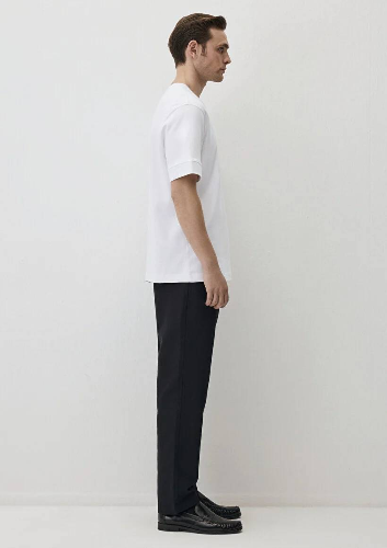 Resim Mavi Boxy Erkek  T-shirt M0612663-70057