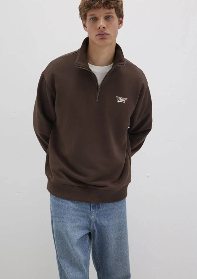 Resim Mavi Logo Erkek Sweat M0S10465-88067