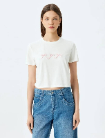 Resim Koton Kadın T-shirt 5SAL10196IK