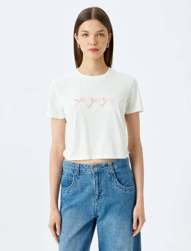 Resim Koton Kadın T-shirt 5SAL10196IK
