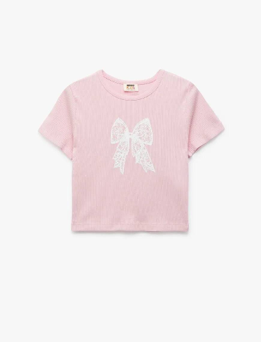 Resim Koton Kız Çocuk T-shirt 5SKG10231AK