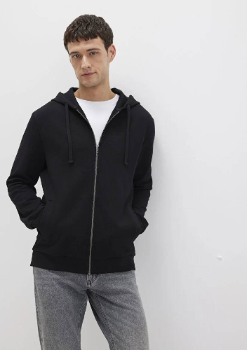 Resim Mavi Kapüşonlu Full Erkek Sweat M0S10423-900