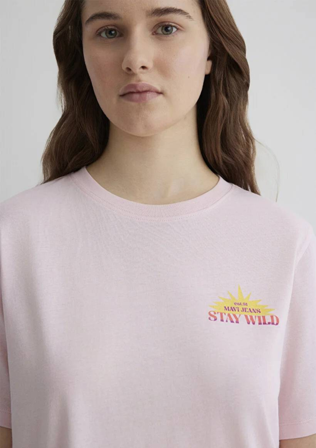 Resim Mavi Regular Kadın  T-shirt M1613169-70989