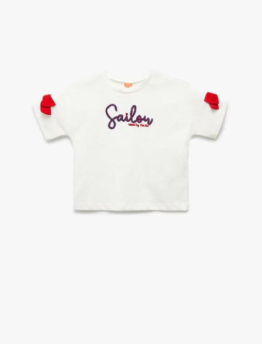 Resim Koton Kız Bebek T-shirt 5SMG10155AK