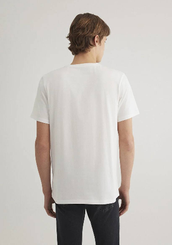 Resim Mavi Slim Erkek  T-shirt M066255-30701