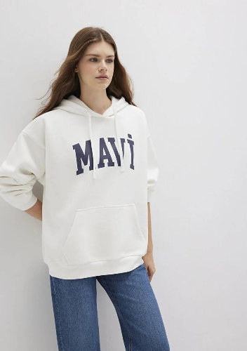 Resim M1600361-81964 Mavi Kadın Sweat
