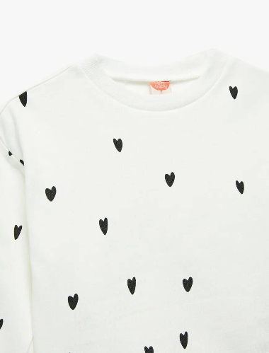 Resim Koton Kız Bebek Sweat 6Wmg10089Ak