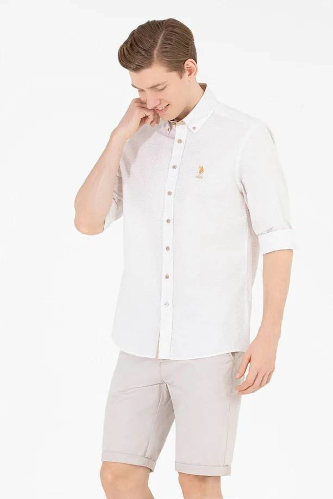 Resim U.S. Polo Assn. Erkek Gömlek 1575075 Perse
