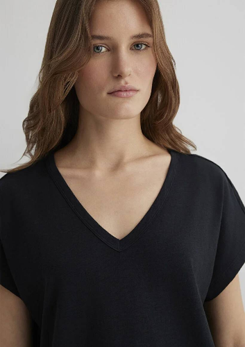 Resim Mavi Regular Kadın  T-shirt M1612380-900