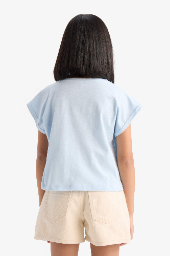 Resim Defacto Kız Çocuk Kısa Kol T-shirt C4511A8BE343