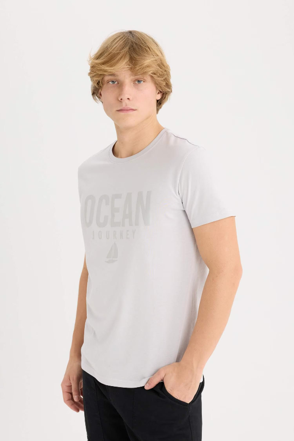 Resim Defacto Erkek  T-shirt D9354AXGR184