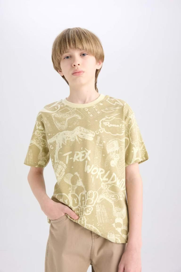 Resim Defacto Erkek Çocuk Kısa Kol T-shirt D9290A8KH445