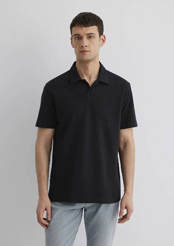 Resim Mavi Loose Erkek  T-shirt M0611904-900
