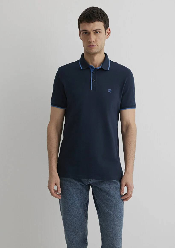 Resim Mavi Polo Erkek T-Shirt M062373-28417
