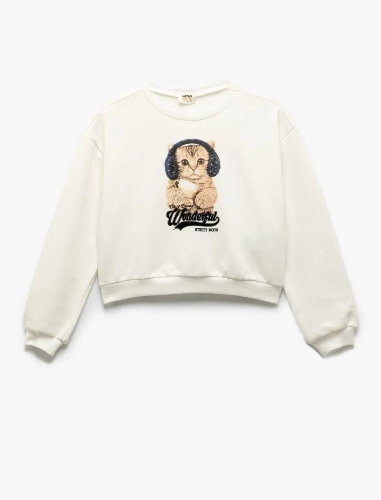 Resim Koton Kız Çocuk Sweat 5SKG10426AK