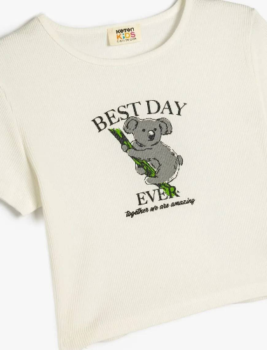 Resim Koton Kız Çocuk T-shirt 5SKG10276AK