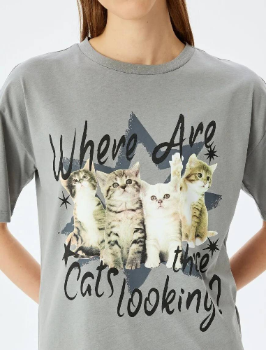 Resim Koton Kadın T-shirt 5SAL10139IK