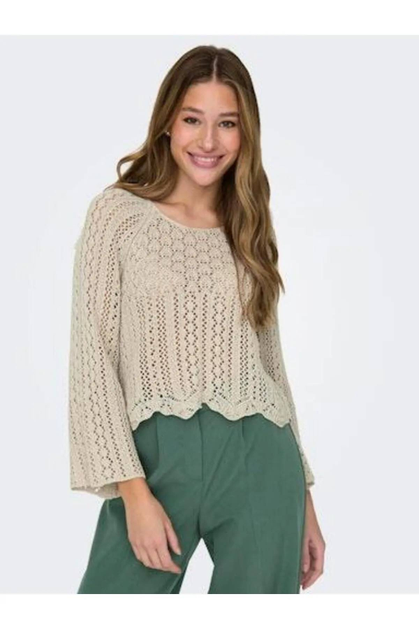 Resim Only Onlnola Lıfe  3/4 Pullover Knt Noos Kadın Kazak 15233173