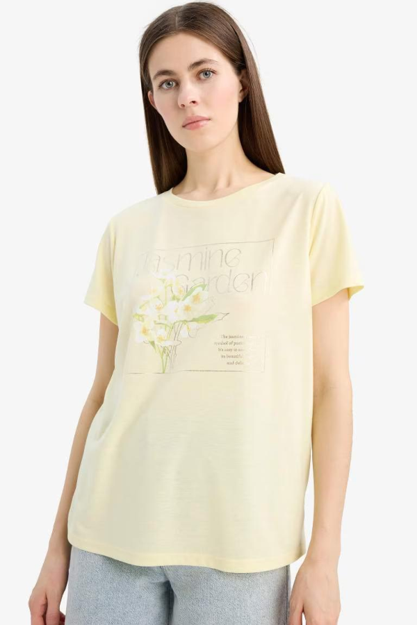 Resim Defacto Kadın T-shirt E6198AX/YL149