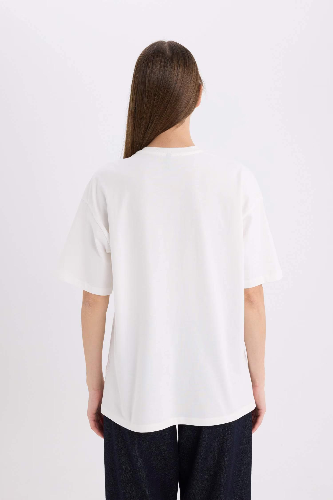 Resim Defacto Kadın Kısa Kol T-shirt E5055AXER105