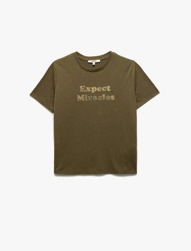 Resim Koton Kadın T-shirt 5SAK50185EK