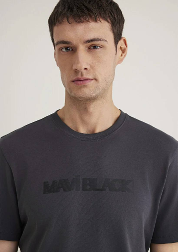 Resim Mavi Regular Erkek  T-shirt M0612643-80106