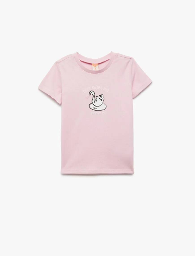 Resim Koton Kız Bebek T-shirt 5SMG10110AK