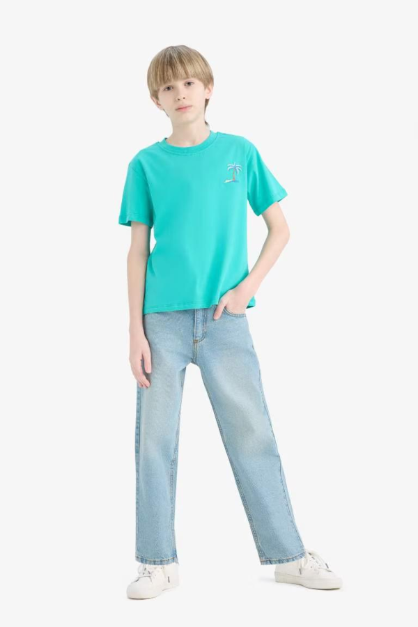 Resim Defacto Erkek Çocuk Kısa Kol T-shirt E0087A8GN1151