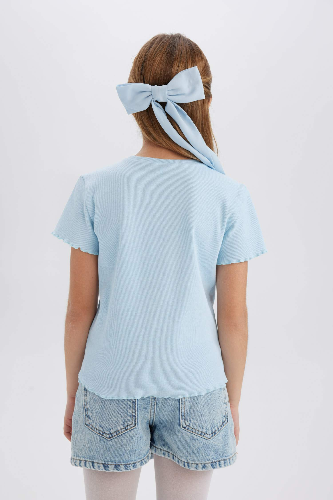 Resim Defacto Kız Çocuk Kısa Kol T-shirt B6925A8BE440