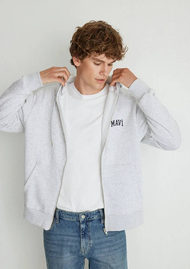 Resim Mavi Erkek Sweat