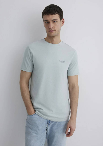 Resim Mavi Slim Erkek  T-shirt M0610360-70148