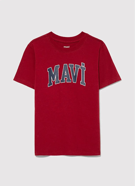 Resim Mavi Logo Baskılı Erkek Çocuk T-Shirt M6610030-70692