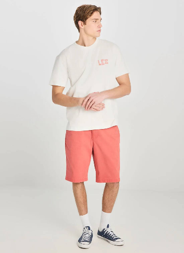 Resim Lee Kısa Erkek Relaxed Fit Grafik Baskılı T-shirt LD798679923