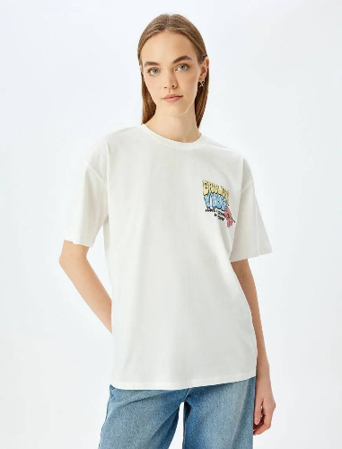 Resim Koton Kadın T-shirt 5SAL10245IK