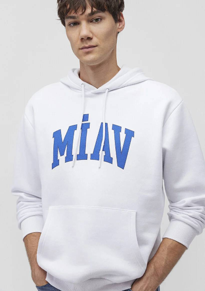 Resim Mavi Miav Kapüşonlu Erkek Sweat M0S10122-620