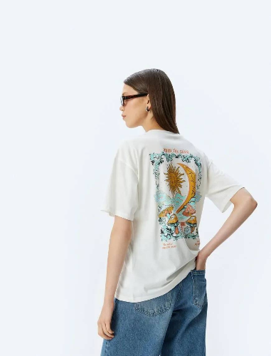 Resim Koton Kadın T-shirt 5SAL10181IK