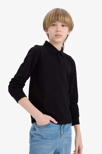Resim Defacto Erkek Çocuk Uzun Kol T-shirt L0288A6/BK81