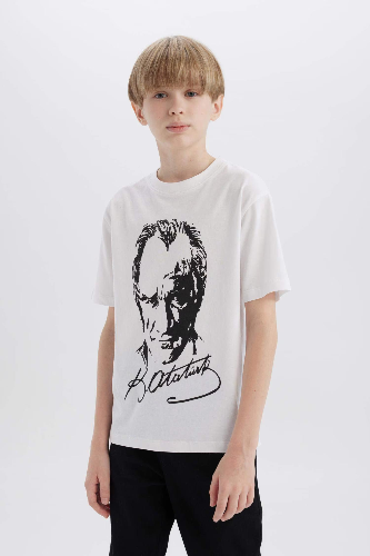 Resim Defacto Erkek Çocuk Kısa Kol T-shirt B6938A8WT34